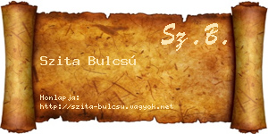 Szita Bulcsú névjegykártya